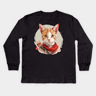 atreus as cat Kids Long Sleeve T-Shirt